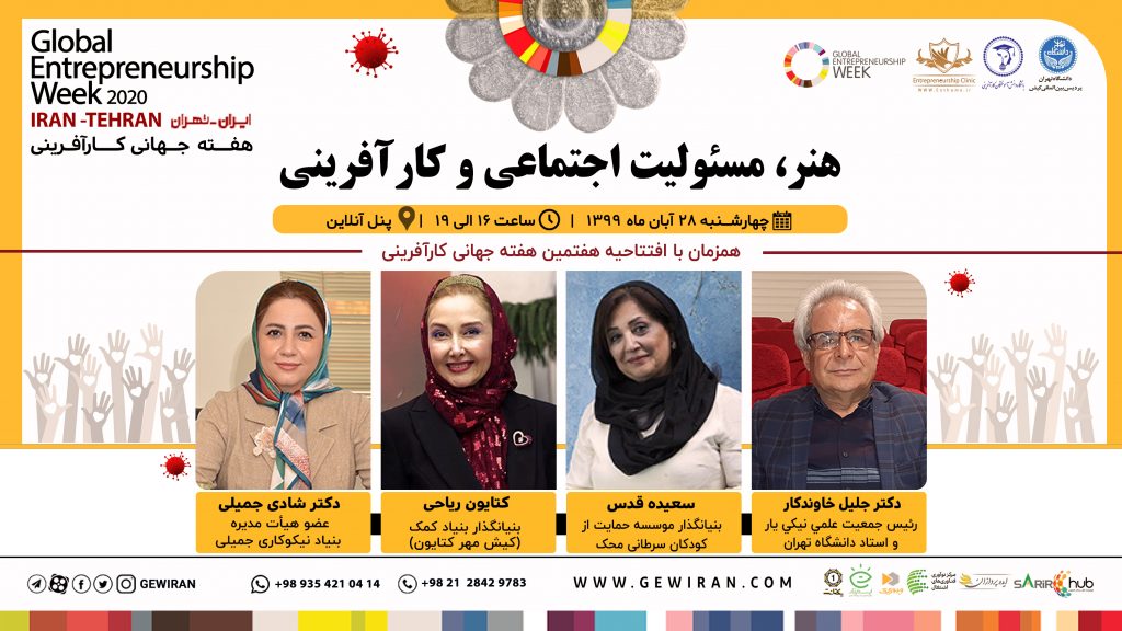 پنل هنر، مسئولیت اجتماعی و کارآفرینی